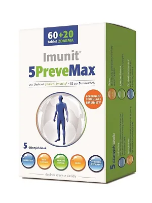 5PreveMax Imunit Nukleotide + Betaglucan 60 + 20 Tabletten