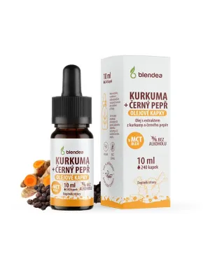 Blendea Kurkuma+Schwarzer Pfeffer Öltropfen 10 ml
