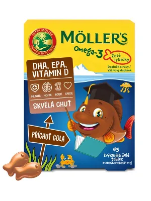 Möller's Omega-3 Gelee Fisch Cola 45 Tabletten