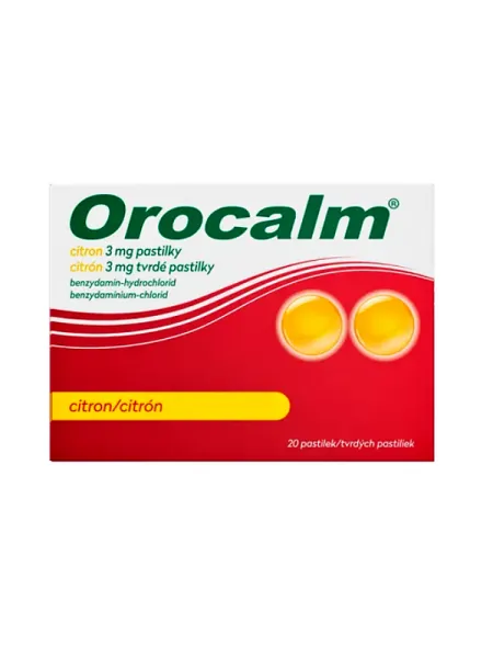 Orocalm Zitrone 3 mg 20 Lutschtabletten