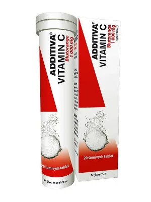 ADDITIVA® Vitamin C Blutorange 20 Brausetabletten