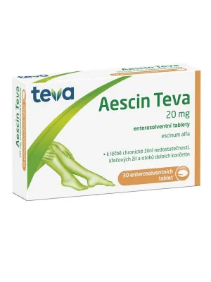 Aescin-Teva 20 mg 30 Tabletten