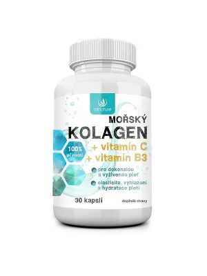 Allnature Meerescollagen + Vitamin C + Vitamin B3 30 Kapseln