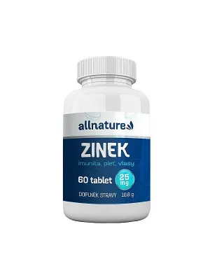 Allnature Zink 25 mg 60 Tabletten