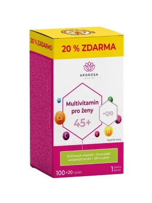 APOROSA Multivitamin für Frauen 45+, 100 + 20 Tabletten