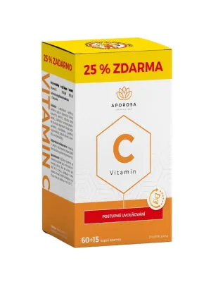APOROSA Vitamin C 700 mg 60+15 Kapseln