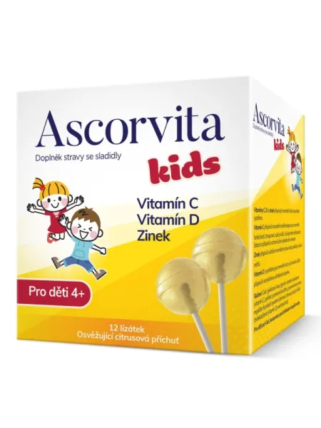 Ascorvita Kids Lutscher für Kinder 12 Stück