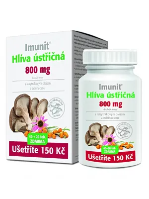 Austernpilz 800 mg Sanddorn+Echinacea Imunit 40+20 Kapseln