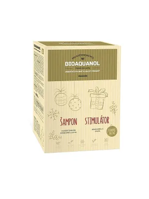 BIOAQUANOL Shampoo + Stimulator 2 x 250 ml Weihnachtspackung
