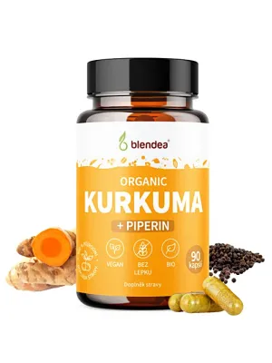 Blendea Kurkuma+Piperin BIO Organic 90 Kapseln