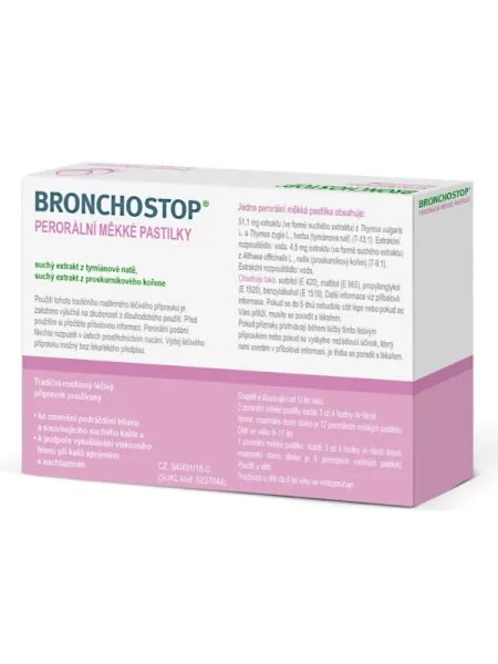 Bronchostop 20 weiche Pastillen (Lutschtabletten)