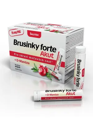 Brusinky (Preiselbeeren) Forte Akut 1500 mg + D-Mannose 10 Ampullen