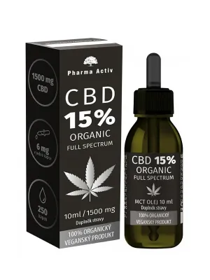 CBD 15% Full Spectrum 1500 mg Organic 10 ml