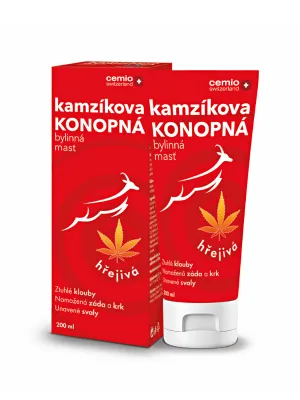 Cemio Kamzik ​​​​wärmende Hanfsalbe 200 ml