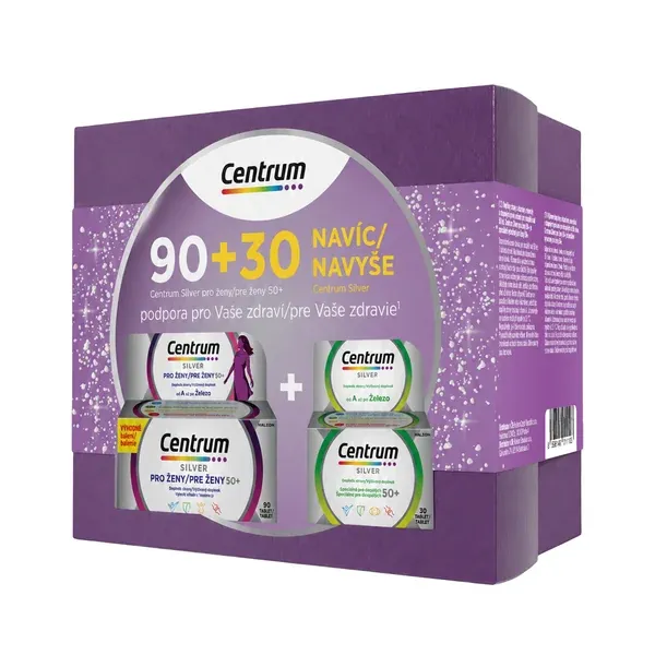 Centrum Silver für Frauen 50+, 90 Tabletten + Centrum Silver 50+, 30 Tabletten