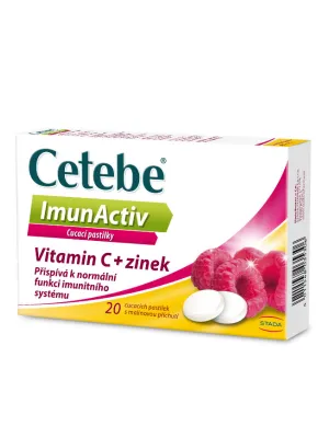 Cetebe Imunactiv Vitamin C + Zink 20 Lutschtabletten