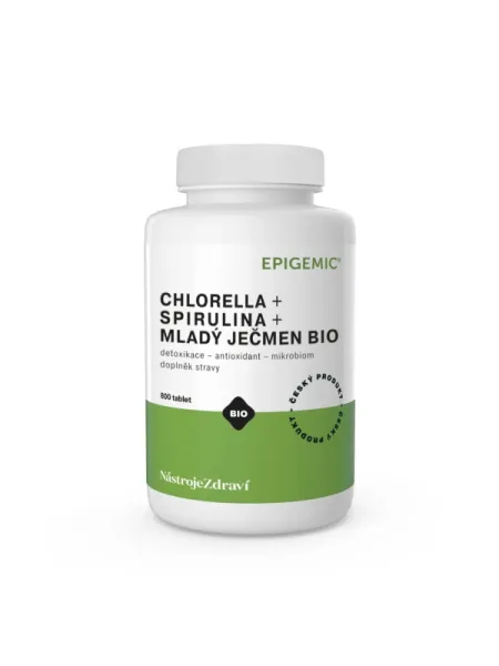 Chlorella+Spirulina+Gerstengras BIO Epigemic® 800 Tabletten (200 g)