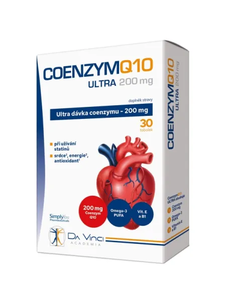 Coenzym Q10 Ultra 200 mg Da Vinci Academia 30 Kapseln