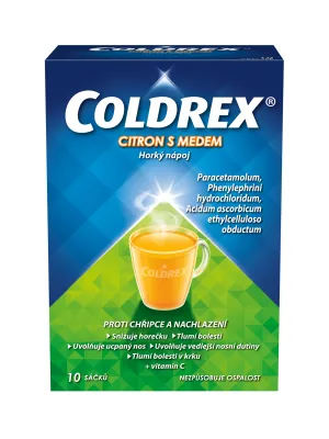 COLDREX Heißgetränk Zitrone mit Honig 10 Beutel