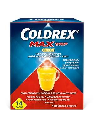 COLDREX MAX Grip Heissgetränk mit Zitronengeschmack 14 Beutel