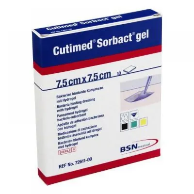 Cutimed Sorbact Gel 7.5 x 7.5 cm / 10 Stück