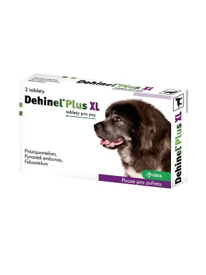 Dehinel Plus XL 2 Wurmkur Tabletten für Hunde
