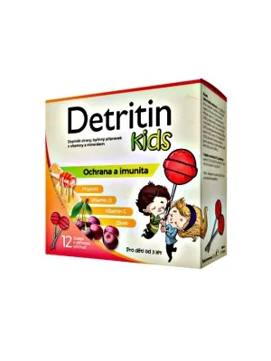 Detritin Kids Lollis für das Immunsystem Cherry 12 Stück