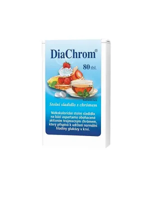 DiaChrom kalorienarmer Süßstoff 80 Tabletten