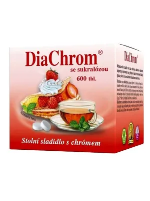 DiaChrom mit Sucralose kalorienarmer Süßstoff 600 Tabletten