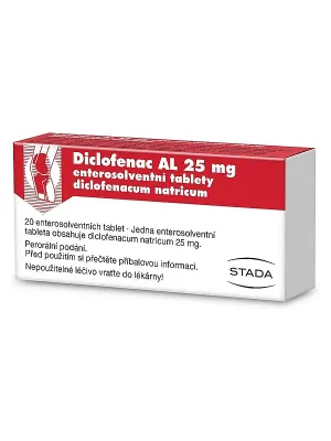 Diclofenac AL 25 mg enterosolvente Tablette 20 Tabletten