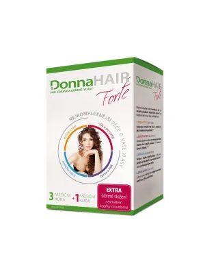 Donnahair Forte 4-Monaten-Kur 90 Kapseln + 30 Kapseln Gratis