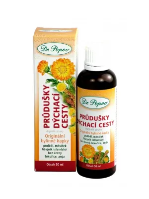 DR. POPOV Kräutertropfen Bronchien-Atemwege 50 ml