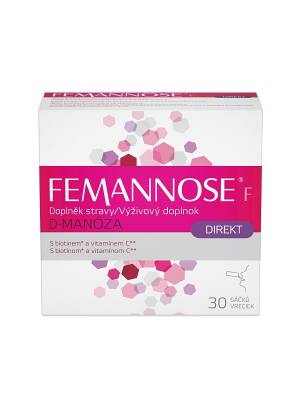 Femannose F Direkt mit D-Mannose, Biotin und Vitamin C. Femannose F Direkt mit D-Mannose, Biotin und Vitamin C.