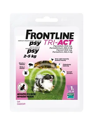 Frontline Tri-Act Hunde 2-5 kg Spot-On Pipette 1 x 0.5 ml