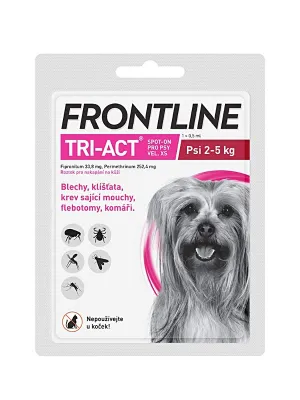 Frontline Tri-Act Hunde 2-5 kg Spot-On Pipette 1 x 0.5 ml