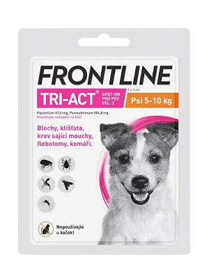 Frontline Tri-Act Hunde 5-10 kg Spot-On Pipette 1 x 1 ml