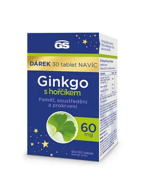GS Ginkgo 60 mg mit Magnesium 90 + 30 Tabletten Geschenkpackung