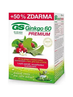 GS Ginkgo 60 Premium 60+30 Tabletten