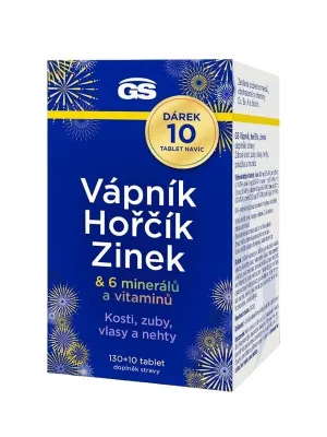 GS Kalzium, Magnesium, Zink 130+10 Tabletten Geschenk
