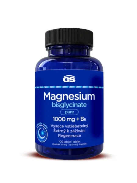 GS Magnesiumbisglycinat pure 1.000 mg + B6 100 Tabletten