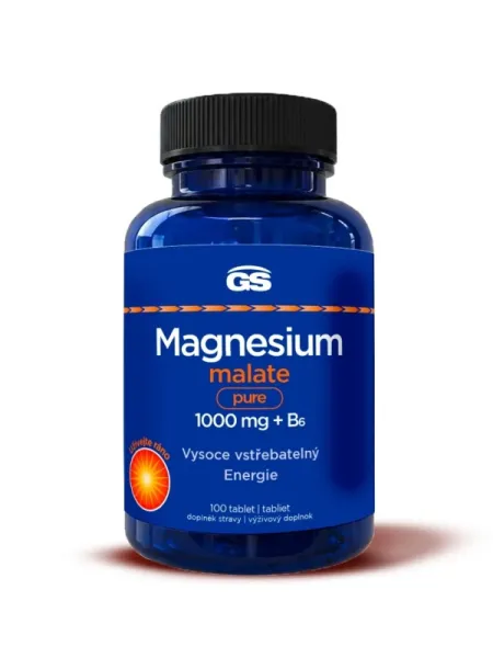 GS Magnesiummalat pure 1.000 mg + B6 100 Tabletten