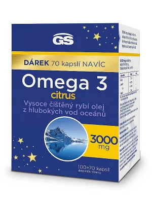 GS Omega 3 CITRUS + D3 100 + 70 Kapseln Geschenkpackung 2023