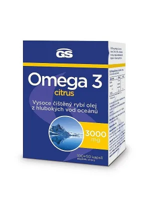 GS Omega 3 CITRUS + D3 100+50 Kapseln Geschenkpackung 2023