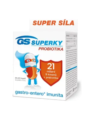 GS Superky Probiotika 60 + 20 Kapseln