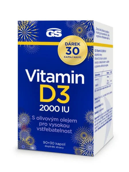 GS Vitamin D3 2000 IE 90+30 Kapseln Geschenk
