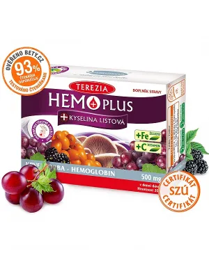 Terezia Hemoplus + Folsäure 60 Kapseln