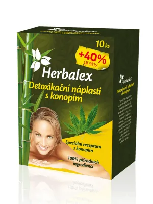 Herbalex Entgiftungspflaster mit Hanf 10 Stück + 40% Gratis