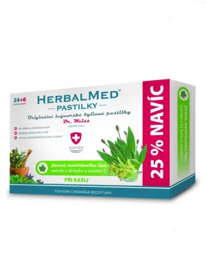 Herbalmed Dr. Weiss Wegerich + Quendel + Linde + Vitamin C 24 + 6 Pastillen