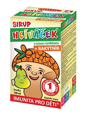 TEREZIA Hlivacek Sirup mit Austernpilzen und Sanddorn Birne 100 ml