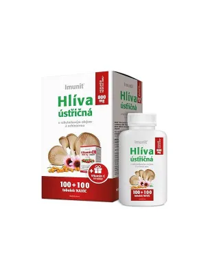 Imunit Austernpilz 800 mg mit Sanddornöl und Echinacea 100+100 Kapseln + Vitamin C 30 Tabletten